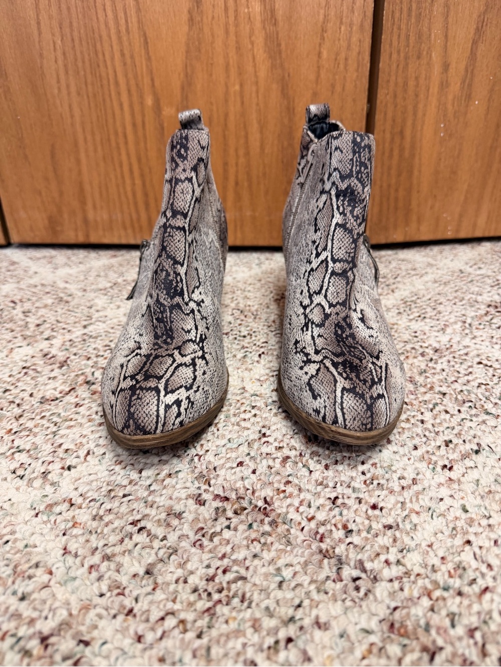 Snake Ankle Boots